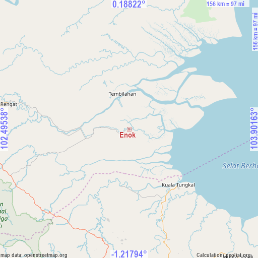 Enok on map