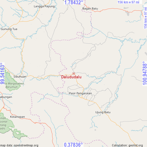 Dalududalu on map