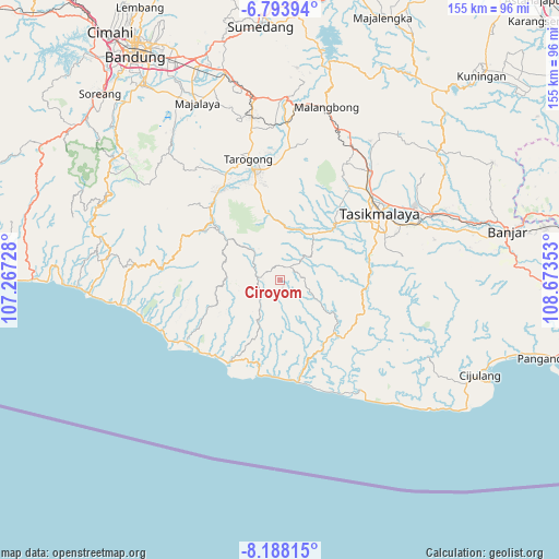 Ciroyom on map