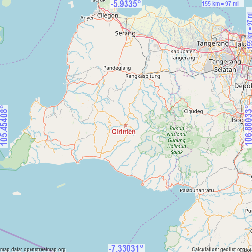 Cirinten on map