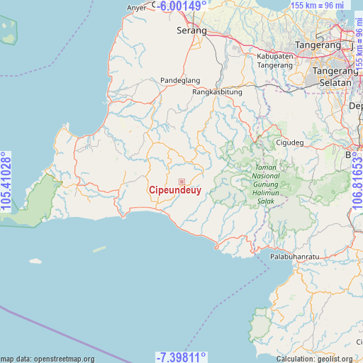 Cipeundeuy on map