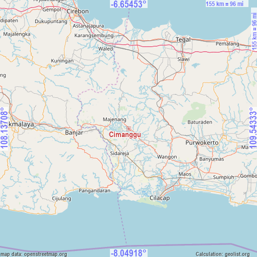 Cimanggu on map