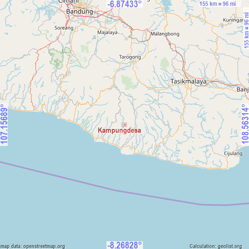 Kampungdesa on map