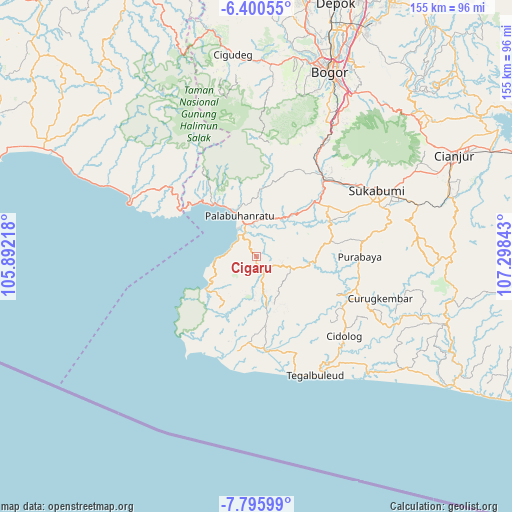 Cigaru on map