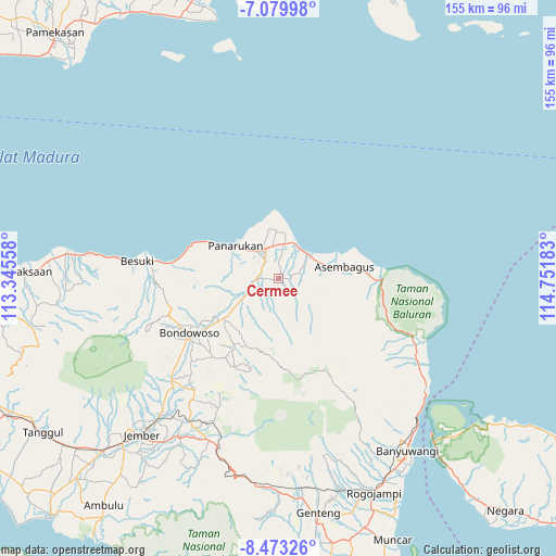 Cermee on map