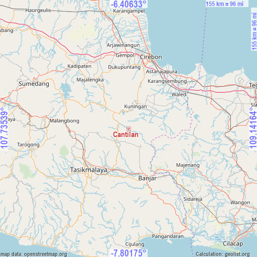 Cantilan on map