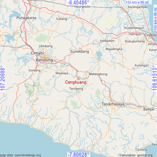 Cangkuang on map