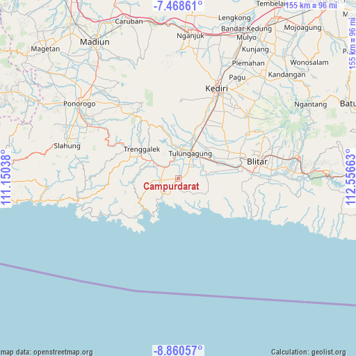 Campurdarat on map