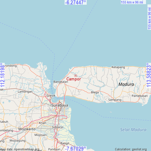 Campor on map