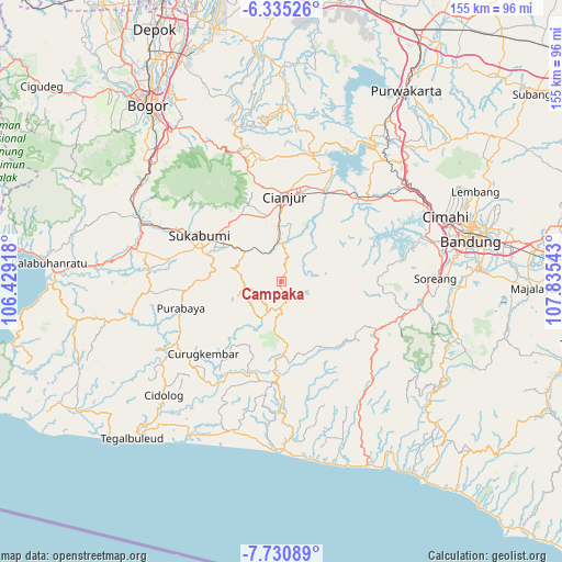 Campaka on map