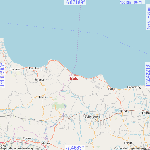 Bulu on map