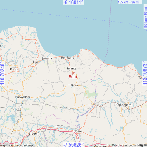 Bulu on map