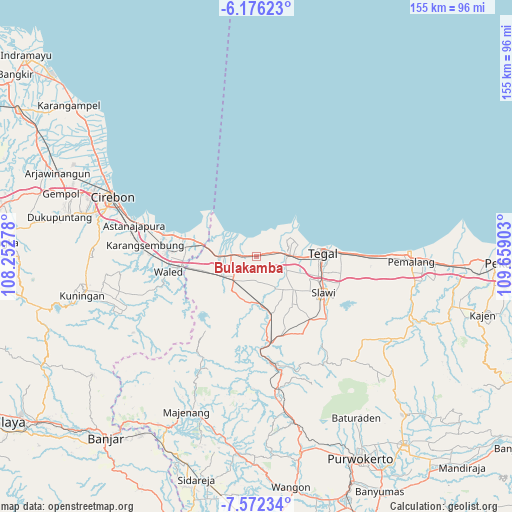 Bulakamba on map