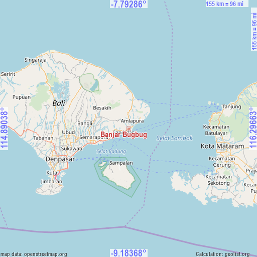 Banjar Bugbug on map
