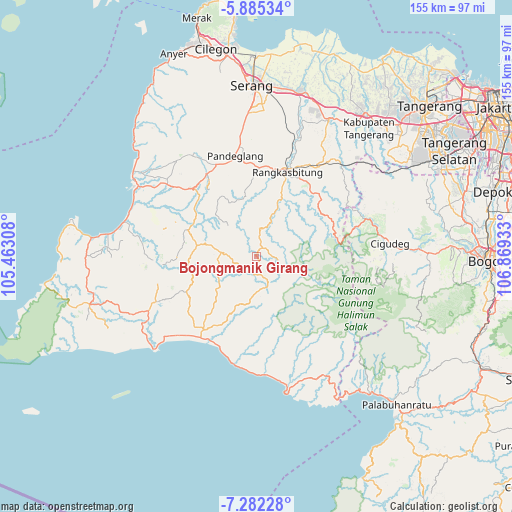 Bojongmanik Girang on map