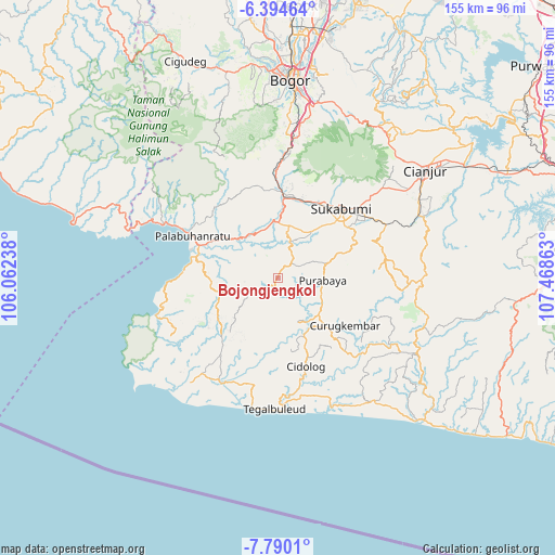 Bojongjengkol on map
