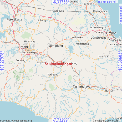 Baluburlimbangan on map