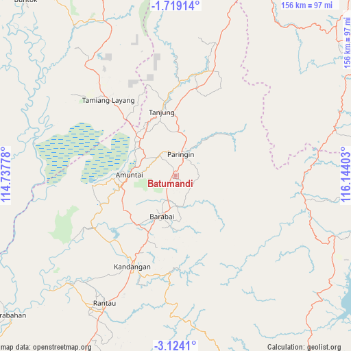 Batumandi on map