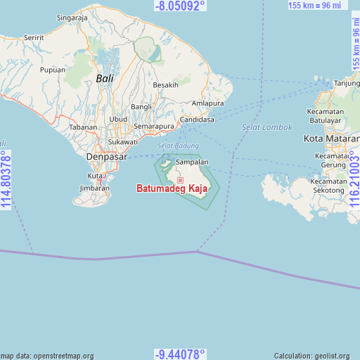 Batumadeg Kaja on map