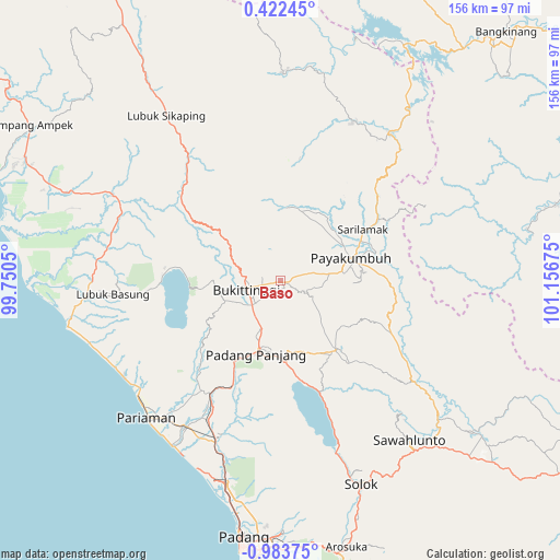 Baso on map