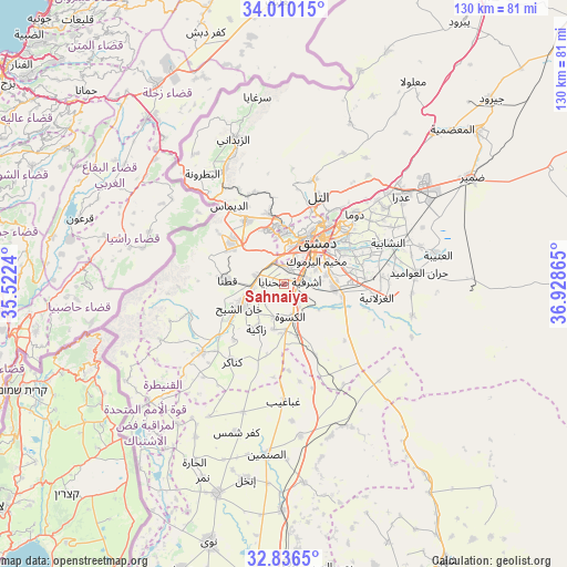 Sahnaiya on map