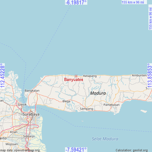 Banyuates on map