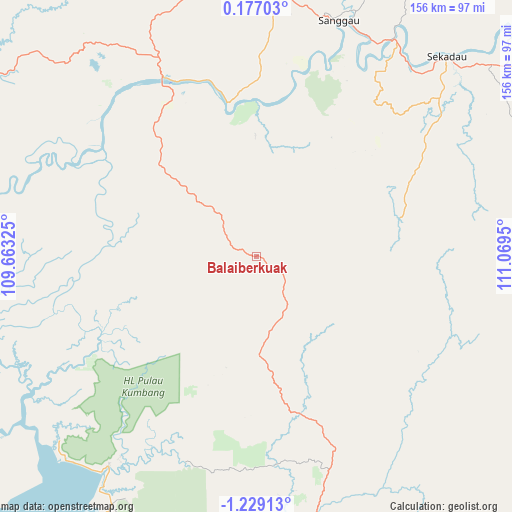 Balaiberkuak on map