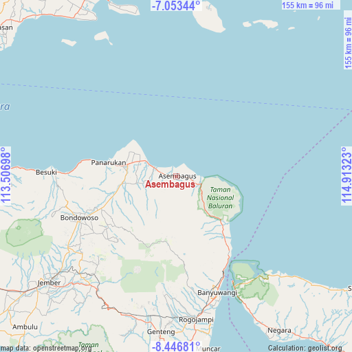Asembagus on map