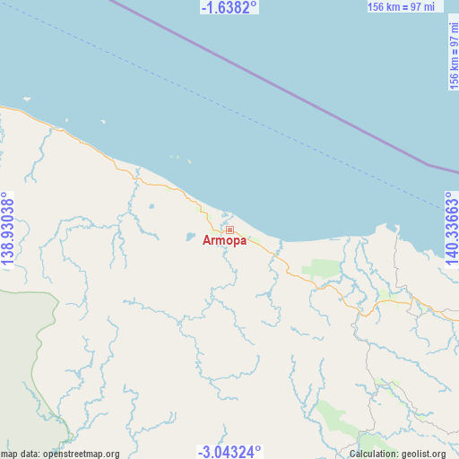 Armopa on map