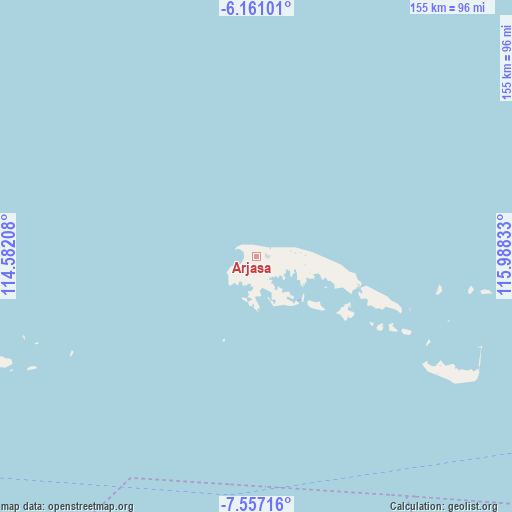 Arjasa on map