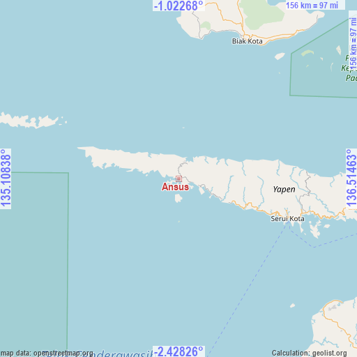 Ansus on map