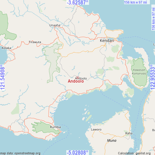 Andoolo on map