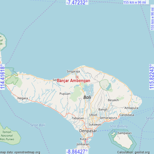 Banjar Ambengan on map
