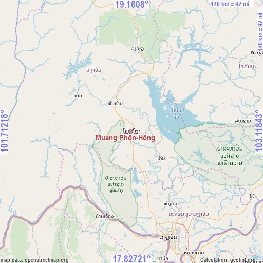 Muang Phôn-Hông on map