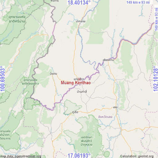 Muang Kènthao on map