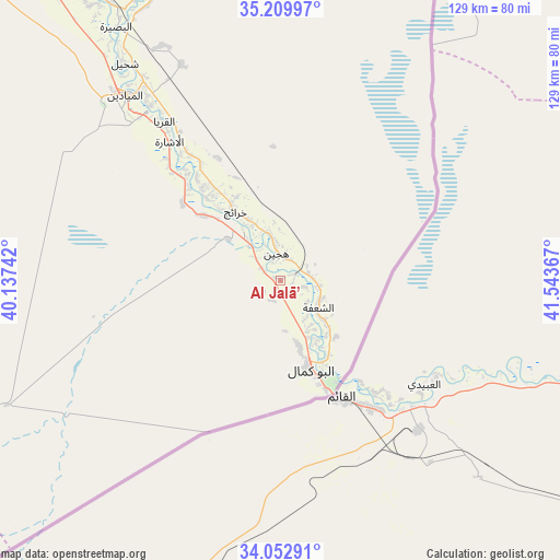 Al Jalā’ on map