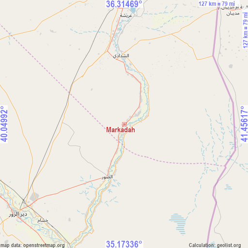 Markadah on map