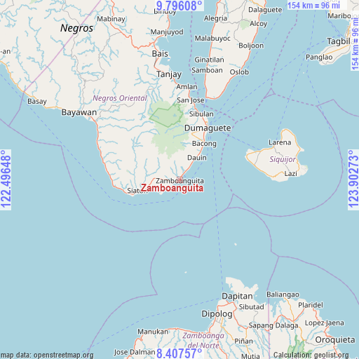 Zamboanguita on map