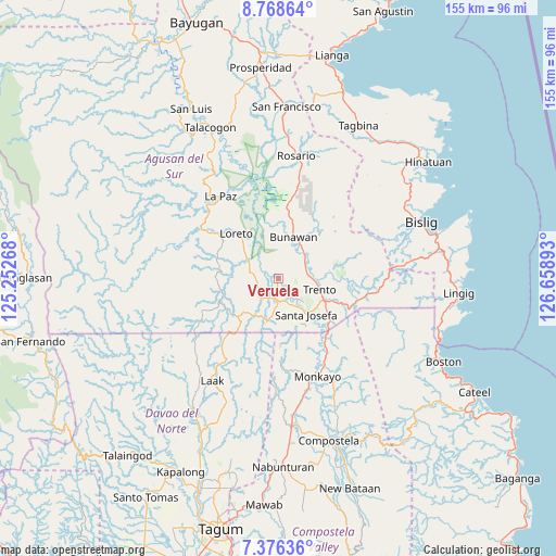 Veruela on map