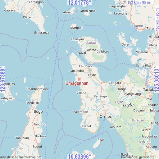 Umaganhan on map