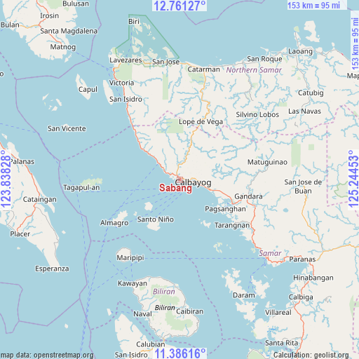 Sabang on map