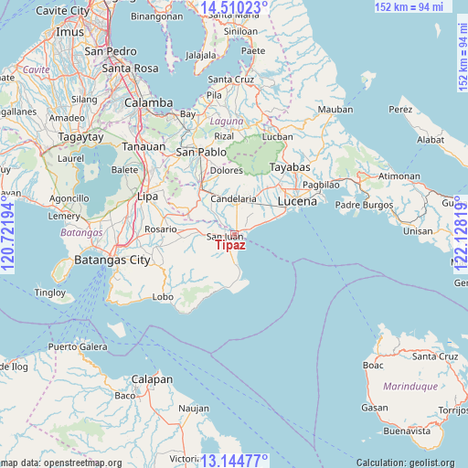 Tipaz on map