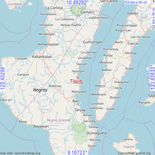 Tiguib on map