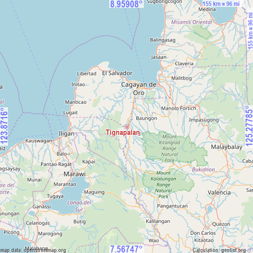 Tignapalan on map