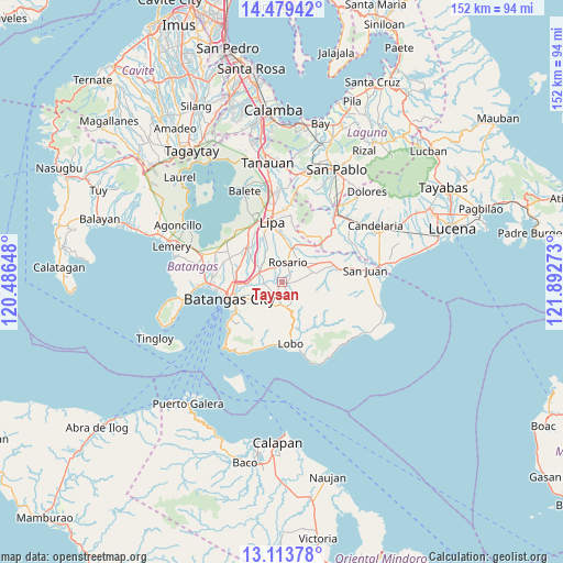 Taysan on map