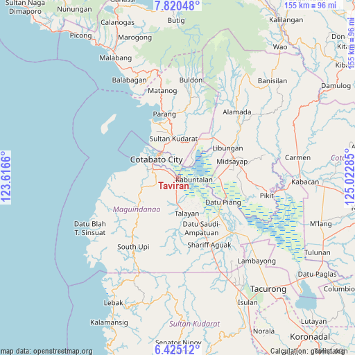 Taviran on map