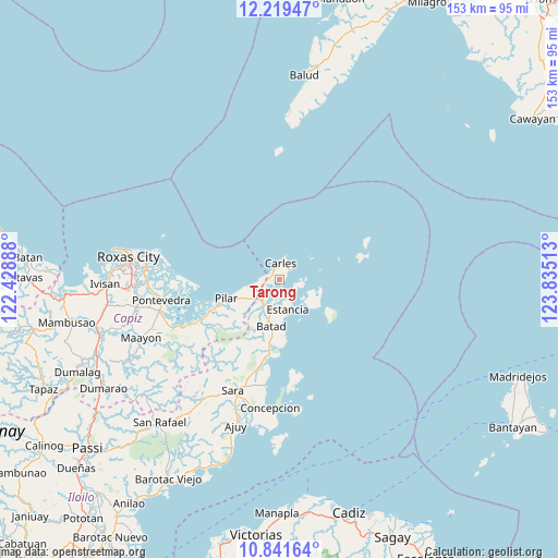 Tarong on map