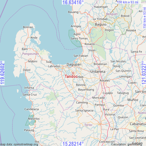 Tandoc on map