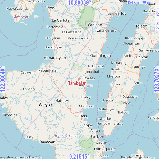 Tambalan on map