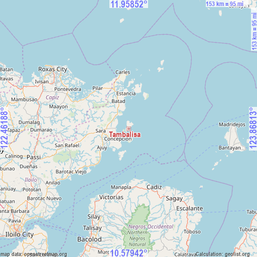 Tambalisa on map